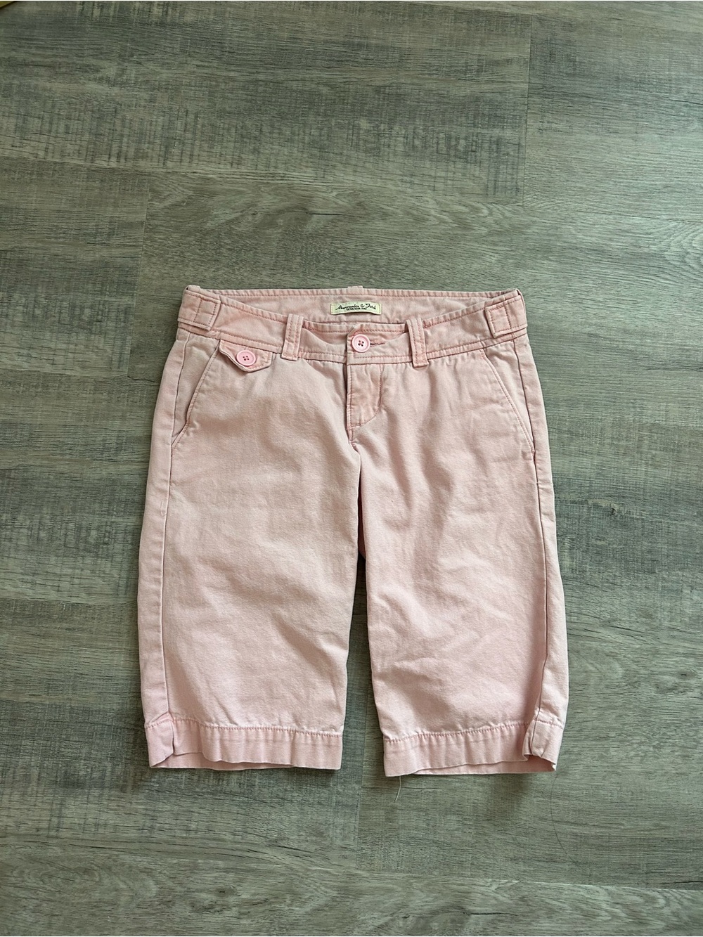 Vintage Abercrombie & Fitch Pink Low Rise Bermuda Shorts Utility Y2K Gorpcore 00